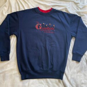 Vintage 90s M&C Sportswear navy & red embroidered crewneck sweatshirt sz medium